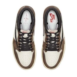 Nike Air Men's Black, Brown, and White Sneakers